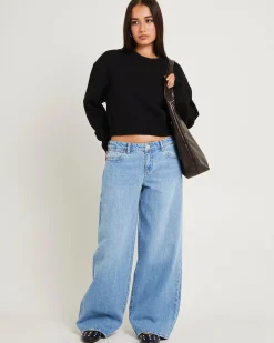 Low Farrah Baggy Denim Jeans Blue River