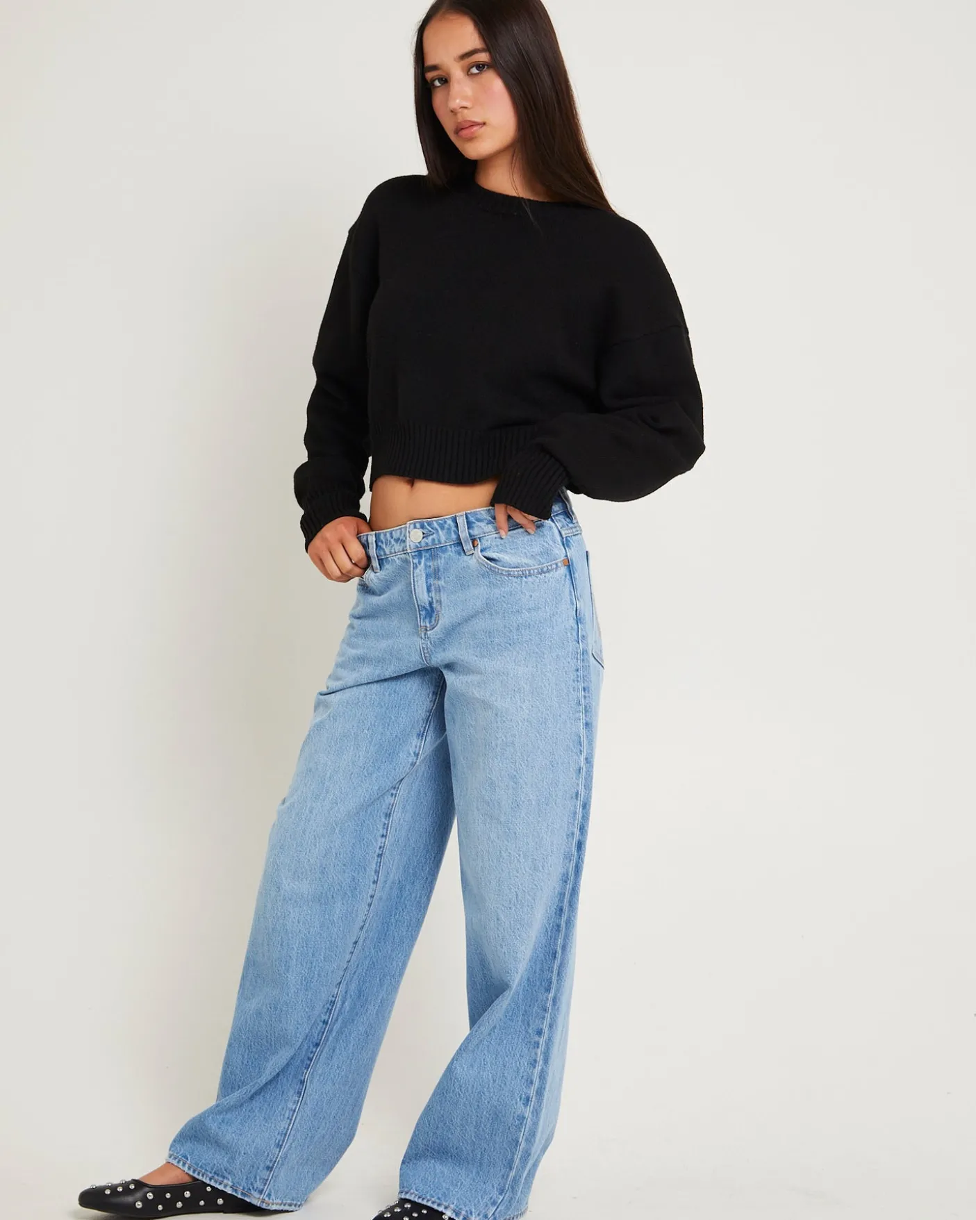 Low Farrah Baggy Denim Jeans Blue River