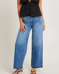 Low Farrah Baggy Denim Jeans Blue River