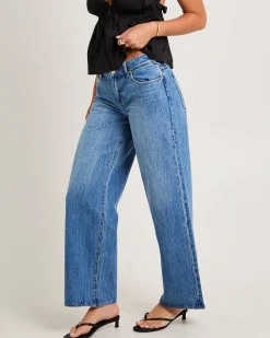 Low Farrah Baggy Denim Jeans Blue River