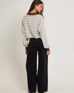 Low Slouch Denim Jeans Black Super Used