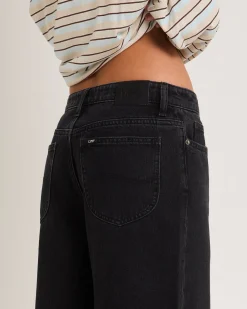 Low Slouch Denim Jeans Black Super Used