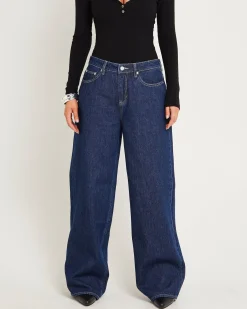 Low Slouch Relaxed Denim Jeans Indigo Exchange