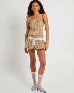 Lulu Puffball Boxer Micro Skirt