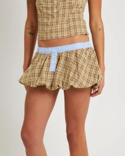 Lulu Puffball Boxer Micro Skirt