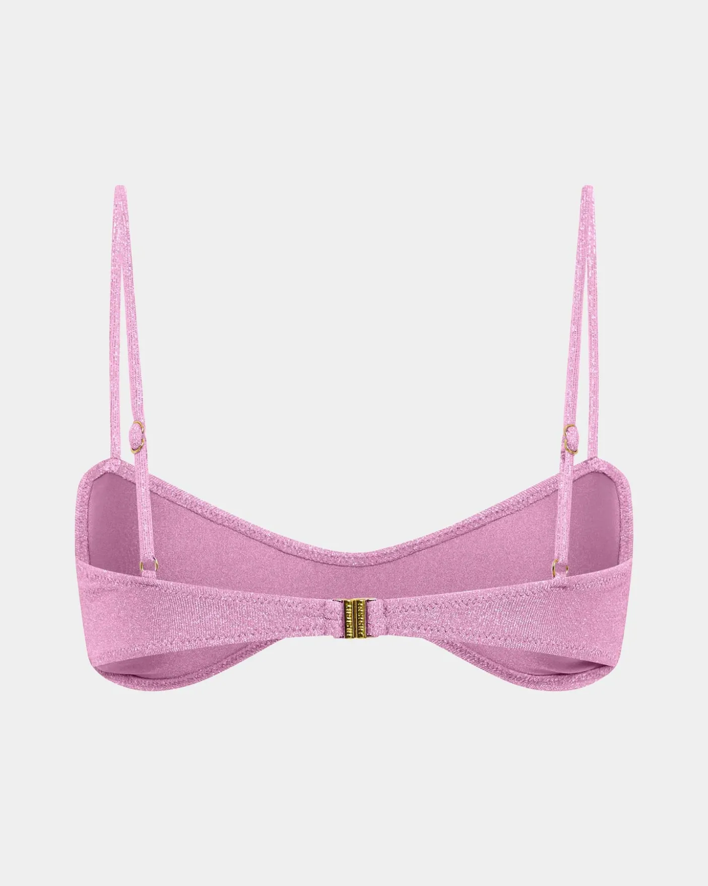 Lurex Curve Crop Bikini Top
