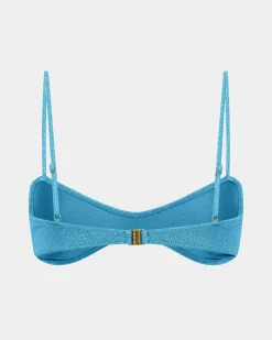 Lurex Curve Crop Bikini Top