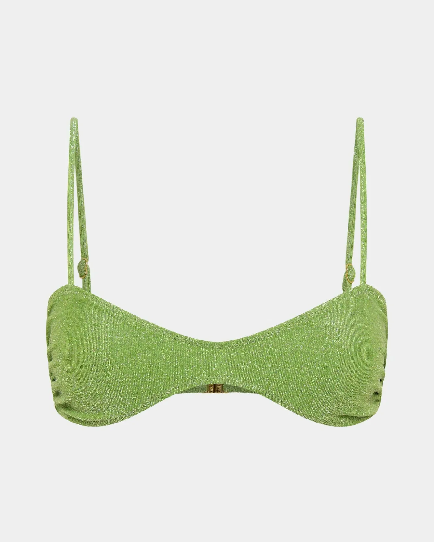 Lurex Curve Crop Bikini Top