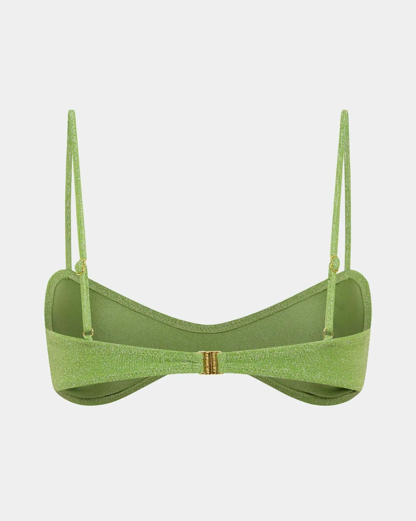 Lurex Curve Crop Bikini Top