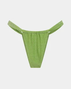 Lurex Gather Bikini Bottom