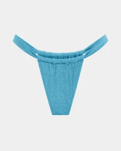 Lurex Gather Bikini Bottom