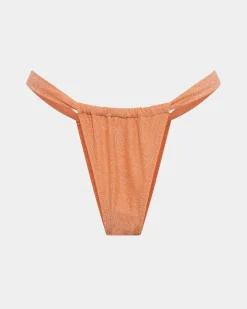 Lurex Gather Bikini Bottom