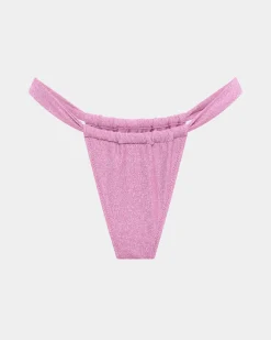 Lurex Gather Bikini Bottom
