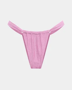 Lurex Gather Bikini Bottom