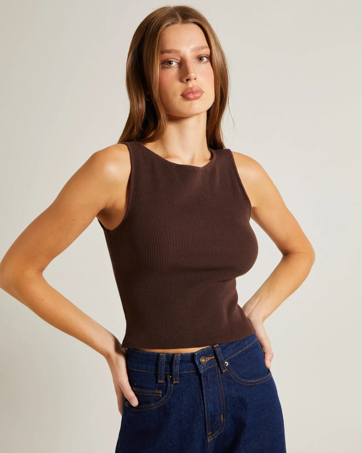 Luxe Knit Slim Fit Tank Top