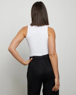 Luxe Knitted Tank Top in White