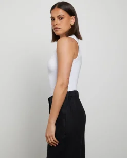 Luxe Knitted Tank Top in White
