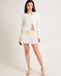 Maddy Button Asymmetric Top