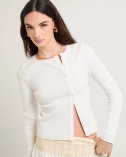 Maddy Button Asymmetric Top
