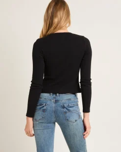 Maddy Button Asymmetric Top