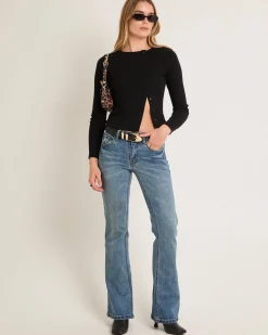 Maddy Button Asymmetric Top