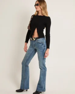 Maddy Button Asymmetric Top