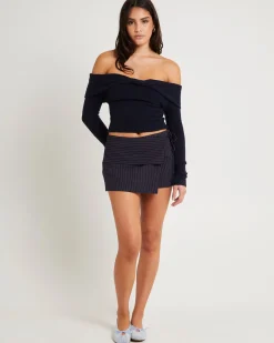 Maeve Tailored Wrap Skorts