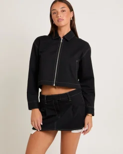 Margot Crop Twill Jacket
