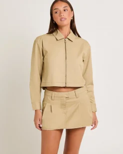 Margot Crop Twill Jacket