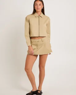 Margot Crop Twill Jacket