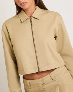 Margot Crop Twill Jacket