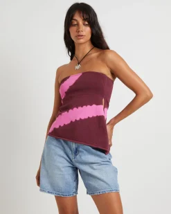 Margot Longline Knit Bandeau Top in Assorted