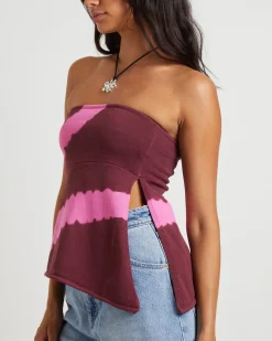 Margot Longline Knit Bandeau Top in Assorted