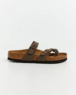 Mayari Mocca Birkibuc Regular Slides Brown
