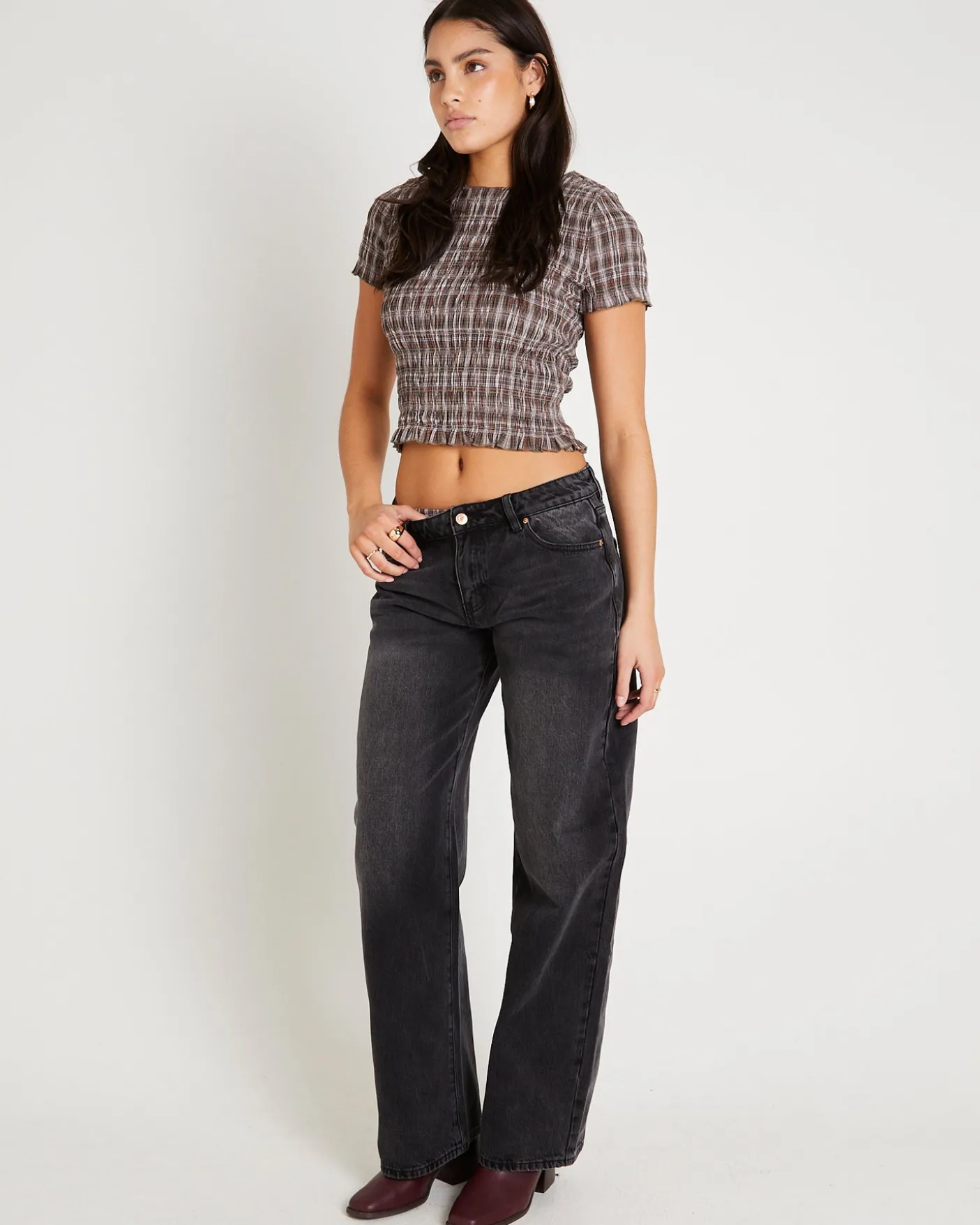 Maylee Low Rise Relaxed Denim Jeans