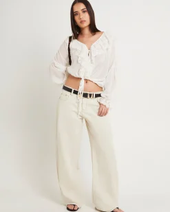 Maylee Low Rise Relaxed Denim Jeans