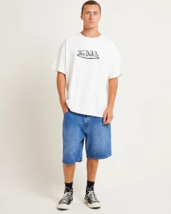 Mens Denim Jorts in Blue