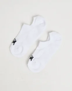 Men's Graffiti No Show Socks 3 Pack in White