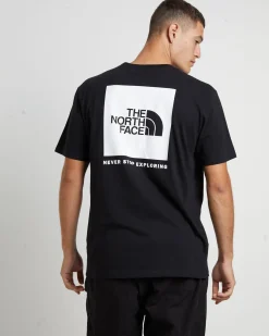 Mens Short Sleeve Box NSE T-Shirt in TNF Black/TNF White