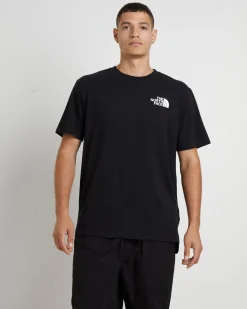 Mens Short Sleeve Box NSE T-Shirt in TNF Black/TNF White