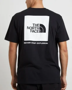 Mens Short Sleeve Box NSE T-Shirt in TNF Black/TNF White