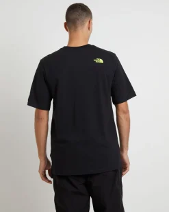 Men's Short Sleeve Coordinates T-Shirt in TNF Black/LED Yellow