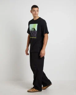 Men's Short Sleeve Coordinates T-Shirt in TNF Black/LED Yellow