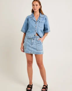 Mercer Denim Mini Skirt