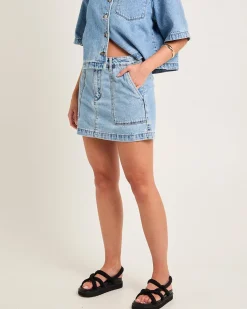 Mercer Denim Mini Skirt