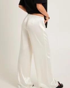 Meredith Satin Mid Rise Pants