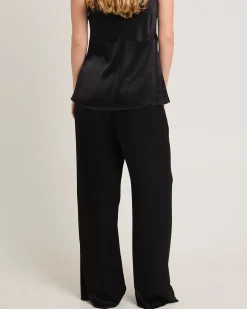 Meredith Satin Mid Rise Pants