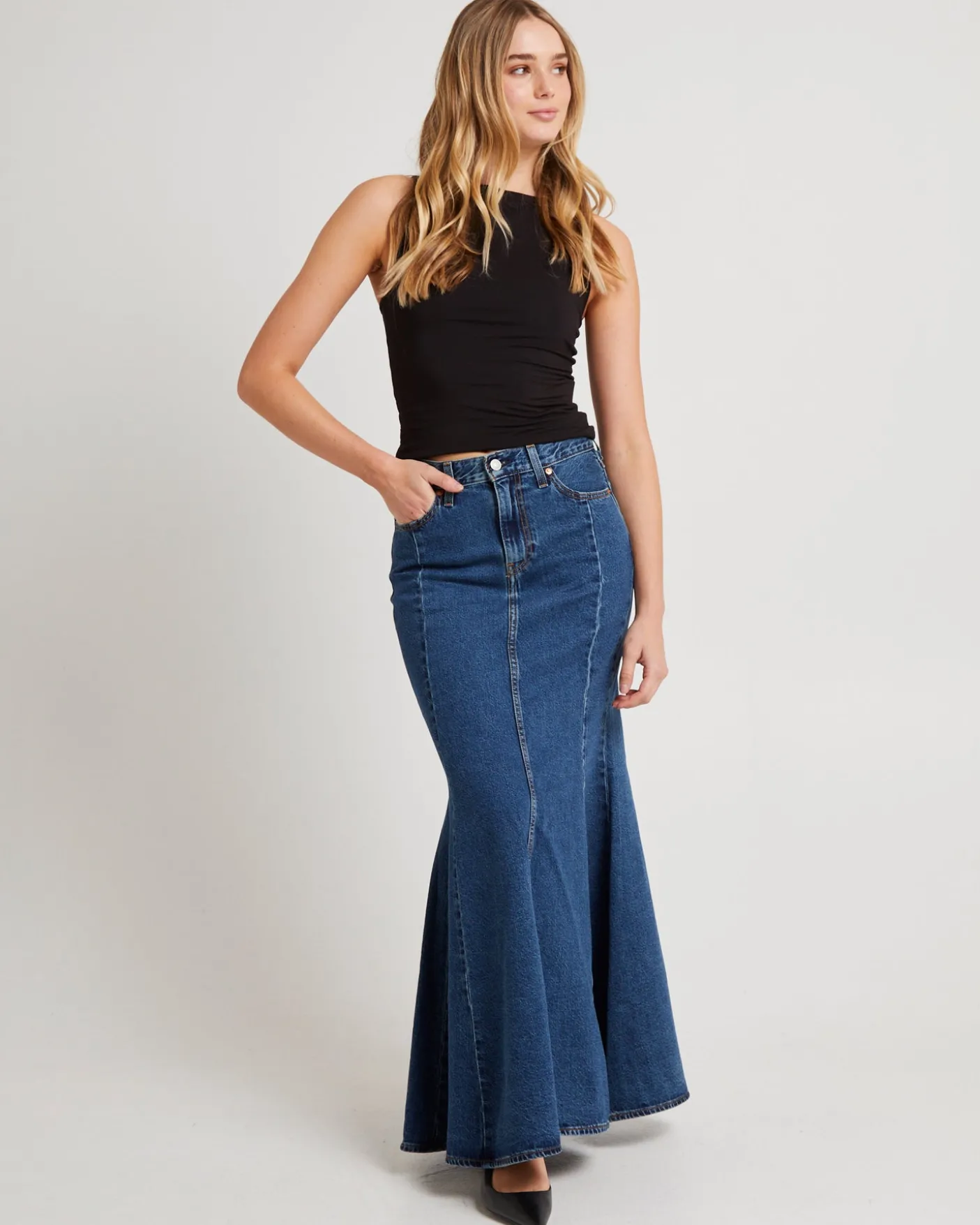 Mermaid Denim Skirt Enchantment