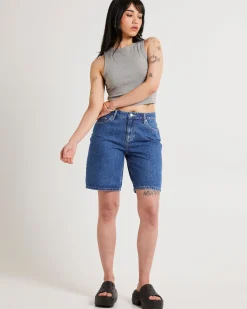 Mid Baggy Denim Shorts