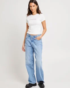 Mid Joplin Relaxed Jeans Gemstone Blue